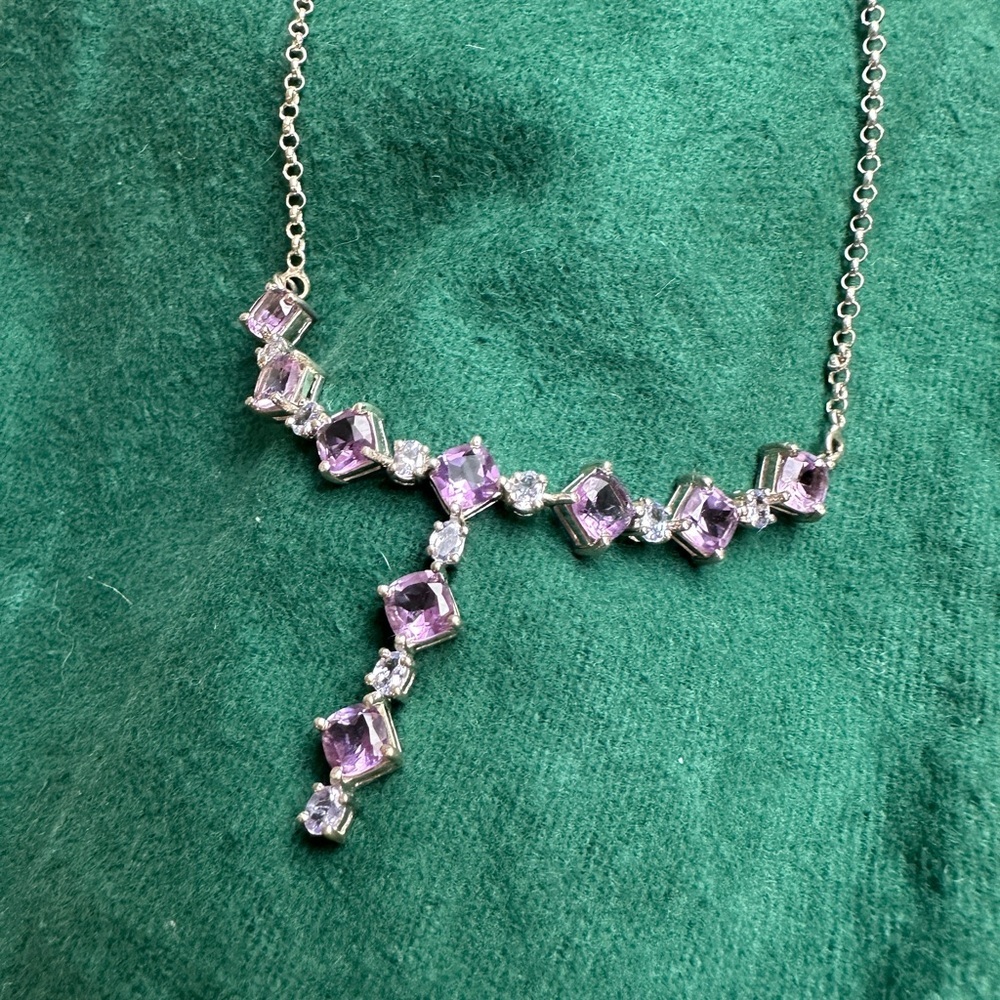 Vintage Amethyst and Silver Necklace